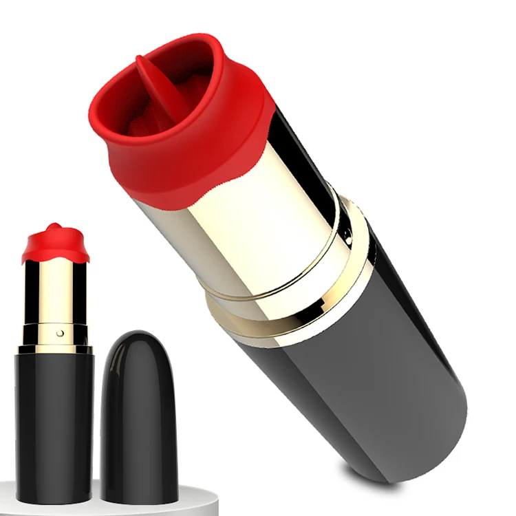  Usb зарядка 8 режимов Мини Пуля массажер стимулятор вибратор с языком помада секс-игрушка для женщин киска массаж