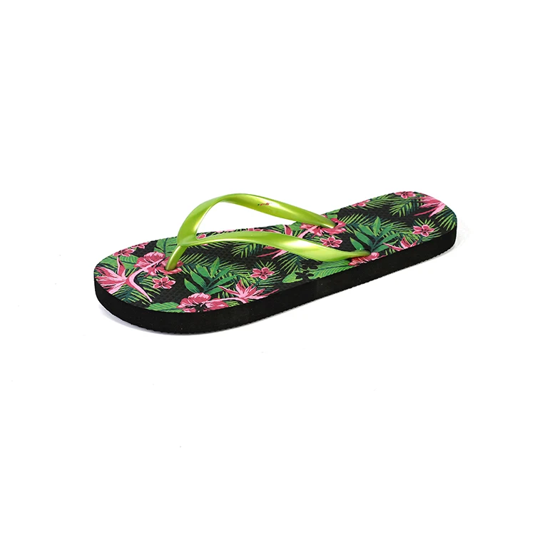 beautiful flower flip flop material slippers