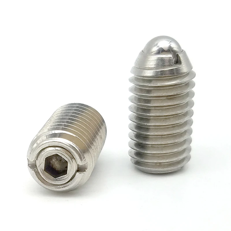 Metal Ball 55HRC SS303 BPCF spring loaded plunger steel housing press fit ball spring plunger