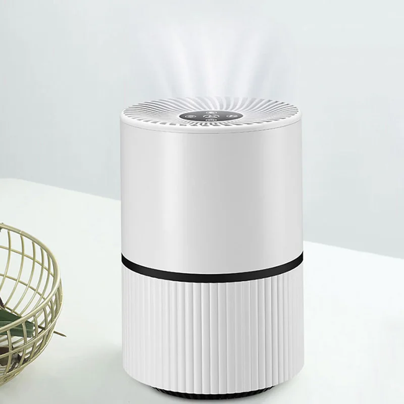 
Hot selling home VOC sensor 38db dust cleaner carbon filter personal negative ion air purifier 