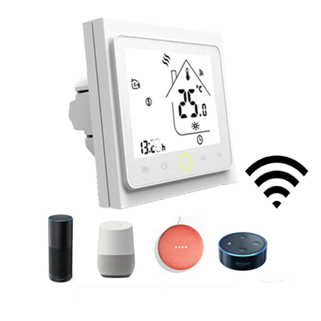 24 volt programmable tuya wifi smart room heating digital floor heat water electric underfloor heating thermostat