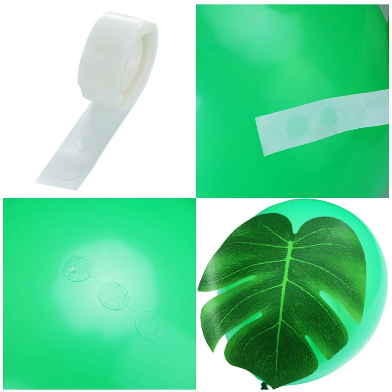 Jungle theme party decoration confetti balloon tropical palm leaf balloon arch garland party
