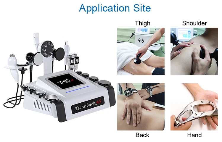 New Design 448k RF Diathermy Tecar Therapy For Physiotherapy Pain Relief  Home USE Tecar Equipment