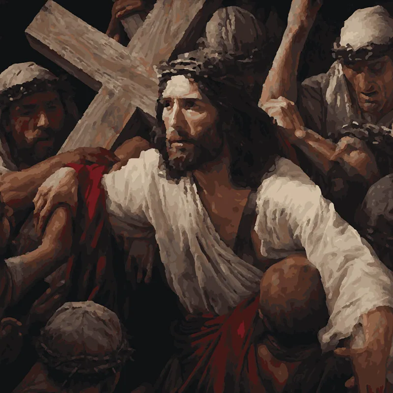 Oil Painting By Number Figure Kits Jesus DIY Pictures By Numbers On Canvas HandPainted Paintings