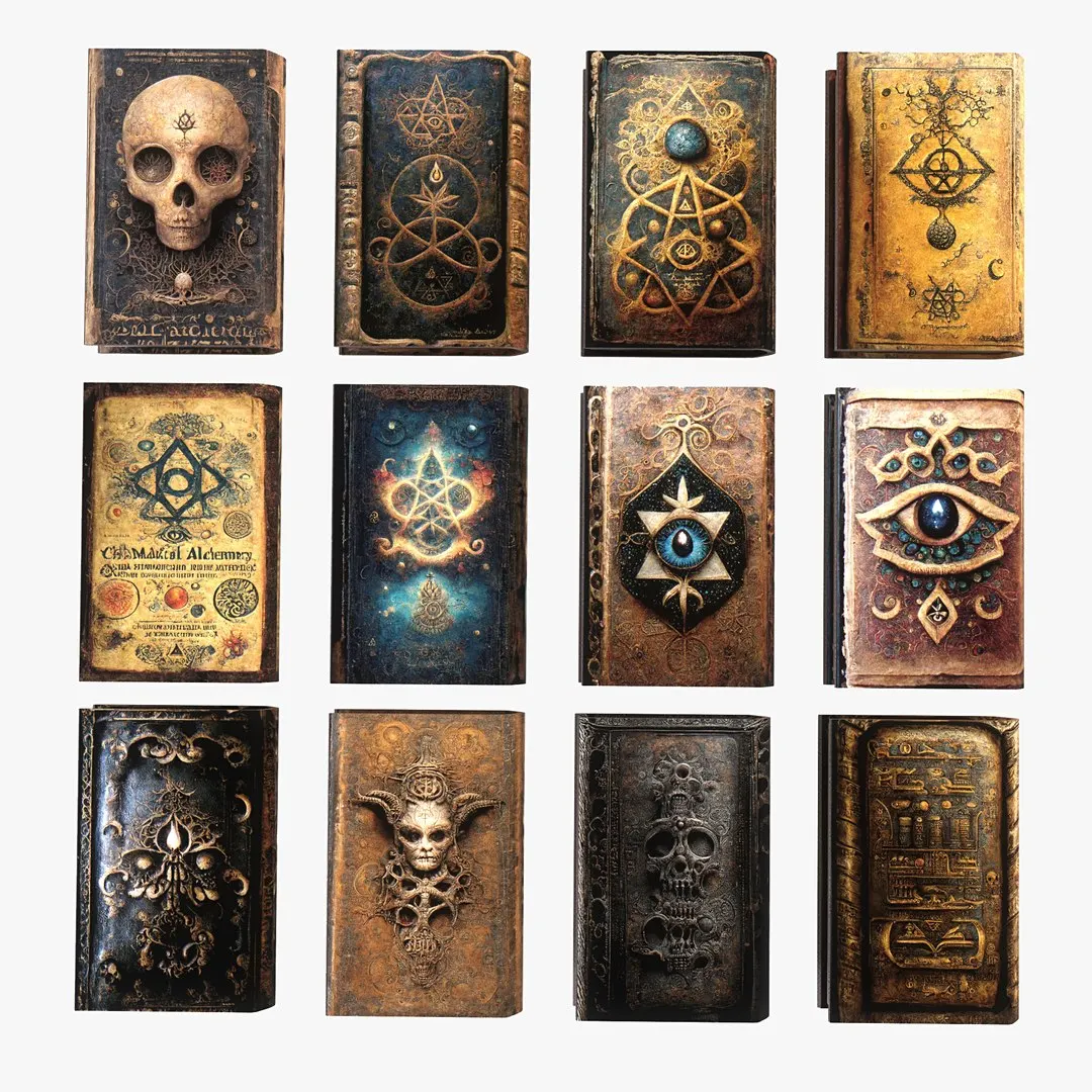 Customized Resin Ancient Magic Books