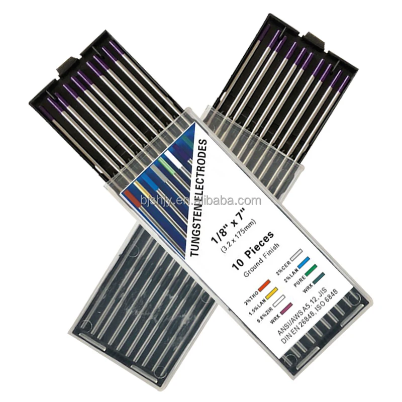 Gringd composite tungsten electrode tungsten electrodes wr2 purple electrodes de tungsten
