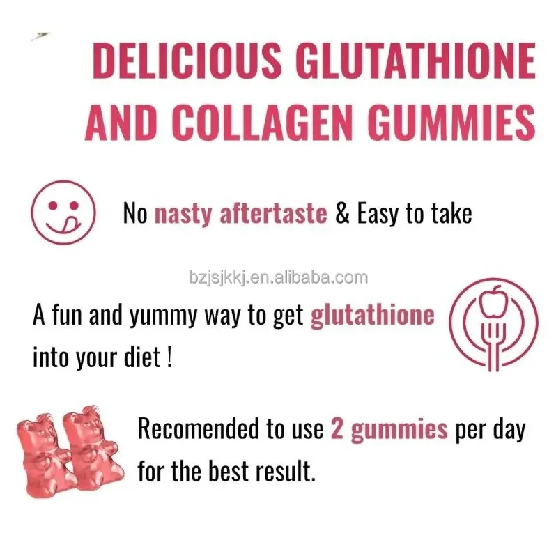Wholesale Beauty Product Hydrolyzed Collagen With Biotin And Vitamin C Collagen Gummies For Hair Skin Nails Joints Glow