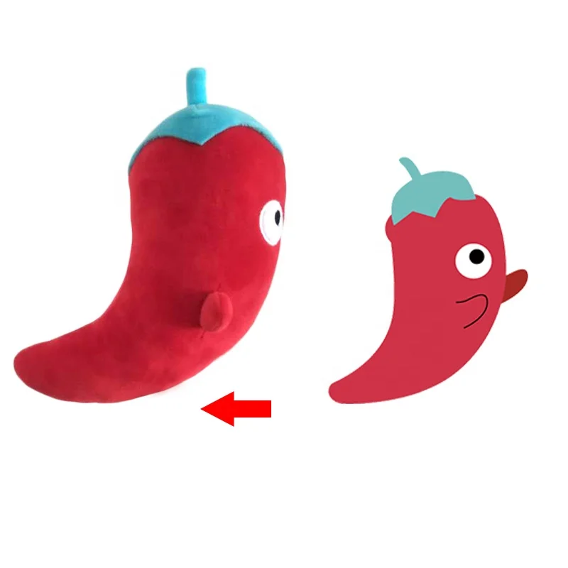 Fruit Plush Custom Soft Large Stuffed Toys Tomato Plush Toy Vegetable Toys For Kids