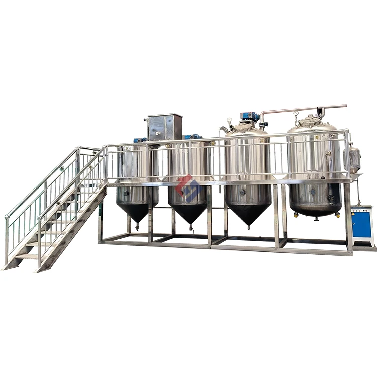 Small crude oil refining machine refined sunflower oil manufacturer