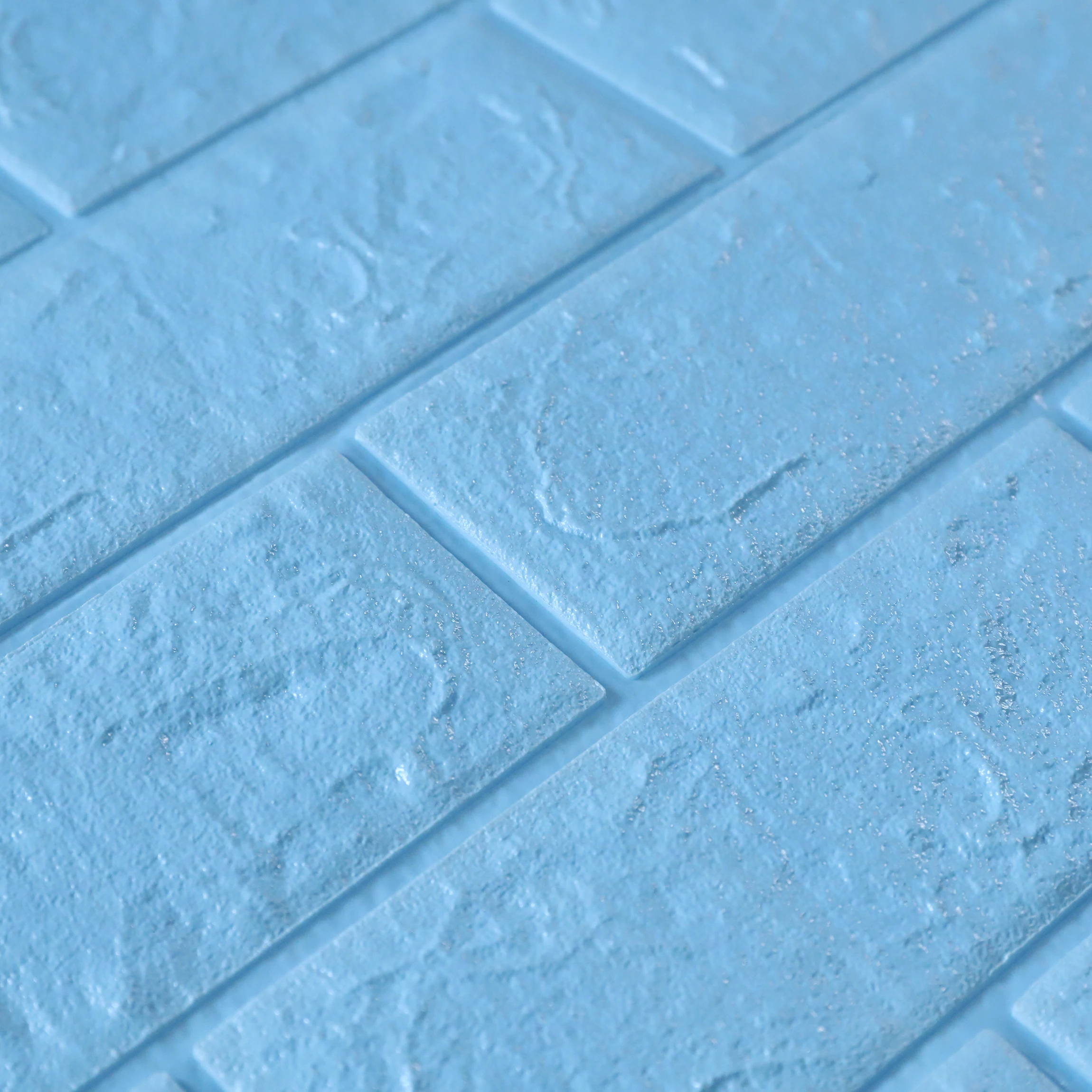 DIY sheets blocks pe foam 3d bricks deep embossed stone wallpaper