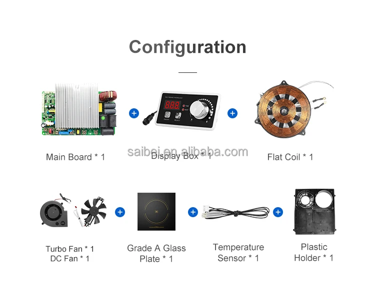 Durable induction cooker one burner induction hob economical portable induction cooktop with touch sensor control