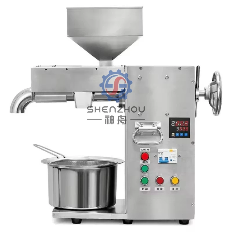 Edible oil cold press machine can press various oils with large capacity 30KG/H