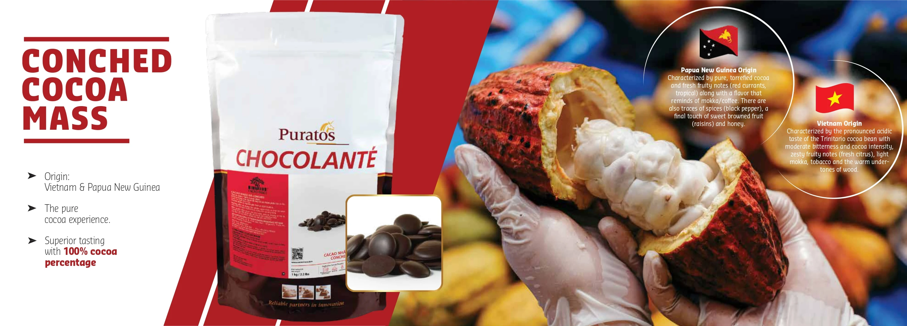 Sustainable High Cocoa Dark Chocolate - Papua New Guinea Conched Cocoa Liquor For Chocolatiers & Patissier