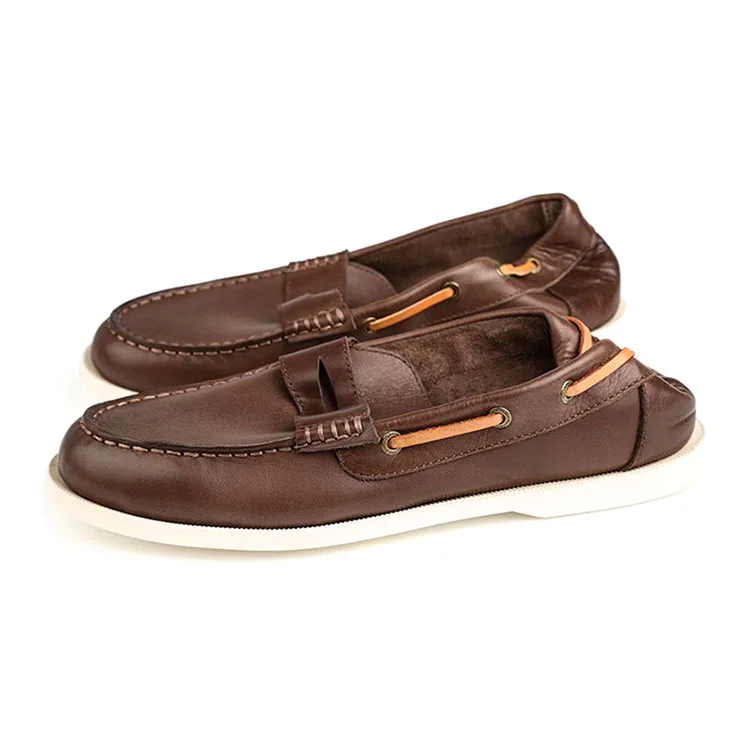 Wholesale Moccasins Handmade Genuine Leather Fashion Men Shoes Loafers Super Soft Leather Moccasin