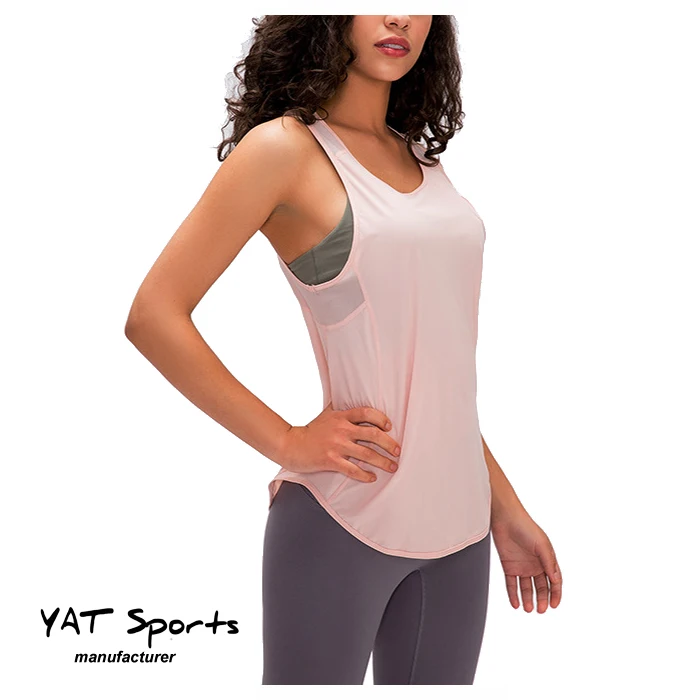 women Workout Tank Tops Lightweight good breathable gym wear Racerback Sleeveless Shirts yoga tank top