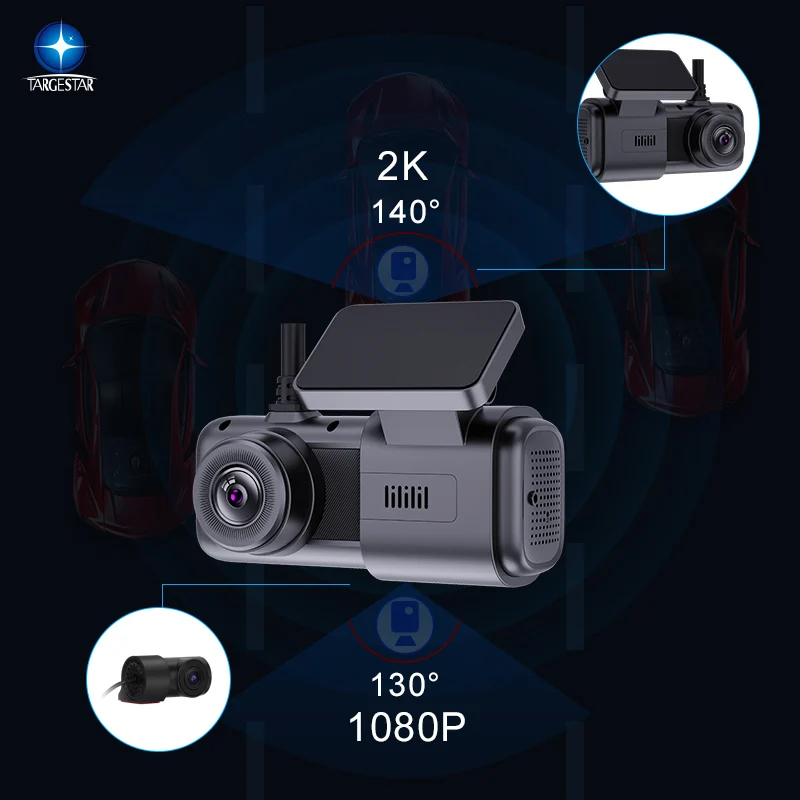 4G Dash Cam 1080P Full HD Wifi Camera Front And Rear Event Data Recorder Car Black Box Dual Camera Dash Cam ADAS For Cars Trucks