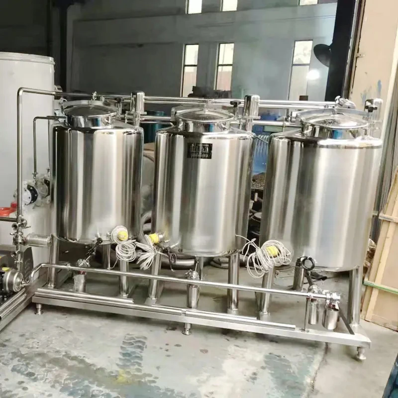 Clean in place system cip cleaning tank for dairy industry process