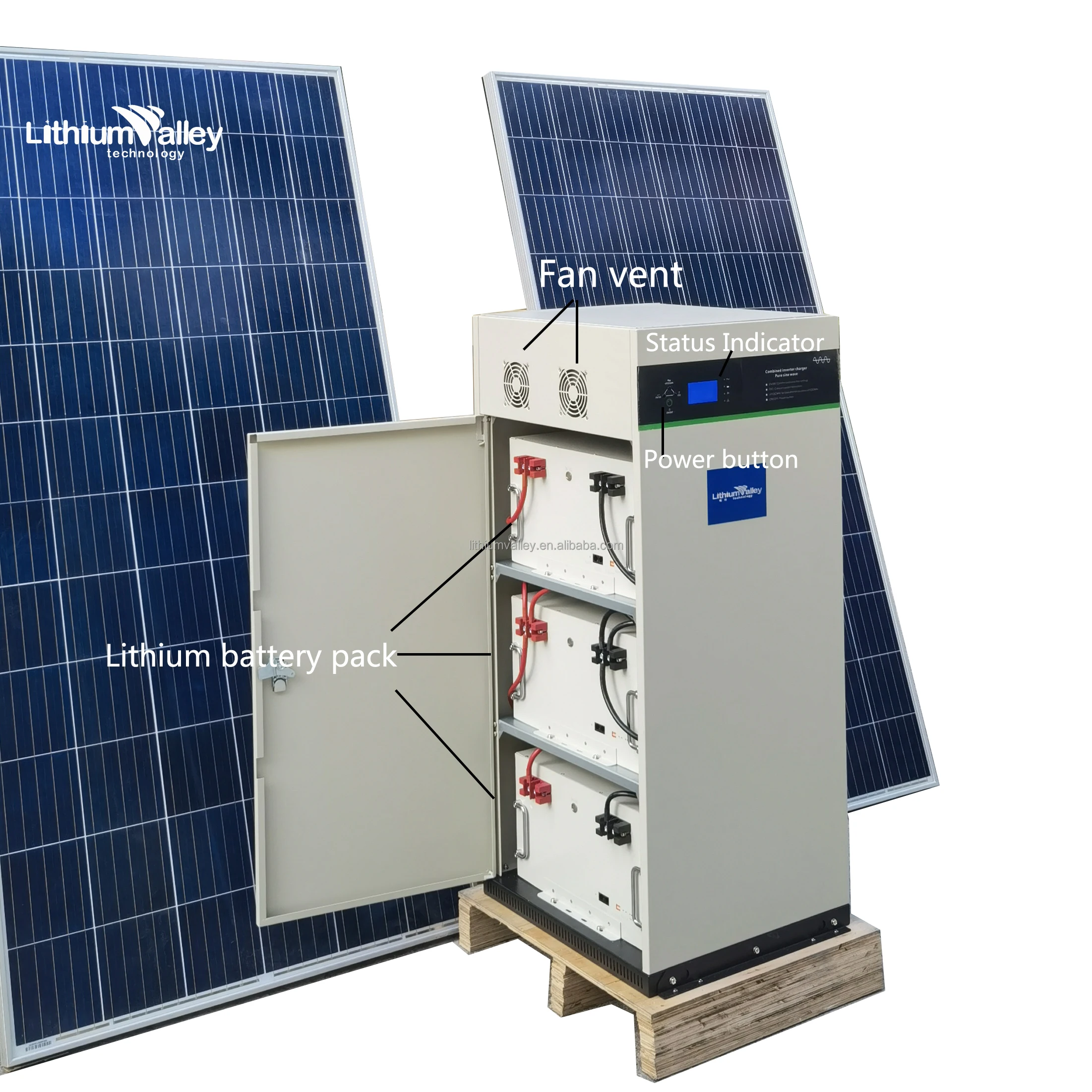 ESS Lithium battery 48V 300AH 16KWh LiFEPO4 Battery Storage energy storage system OFF GRID Solar Power Supply System