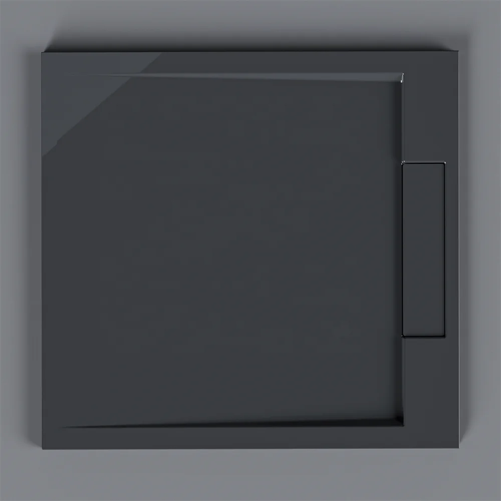 Stone Shower Base Bathroom Shower Tray Solid Surface Shower Pan Anti-slip Resin European CE Graphic Design Modern Style Solid