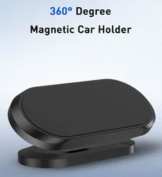 Magnetic Dash Car Mount Phone Holder Rotatable Mini Strip Shape Stand For Huawei Metal Strong Magnet GPS Car Mount