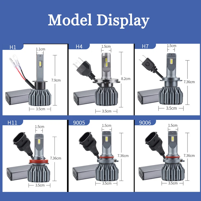 Высокая мощность авто осветительной системе S10 Автомобильные светодиодные фары лампы H1 H4 H7 H11 9005/HB3 9006/HB4 80 Вт 23000LM светодиодные лампы для автомобилей