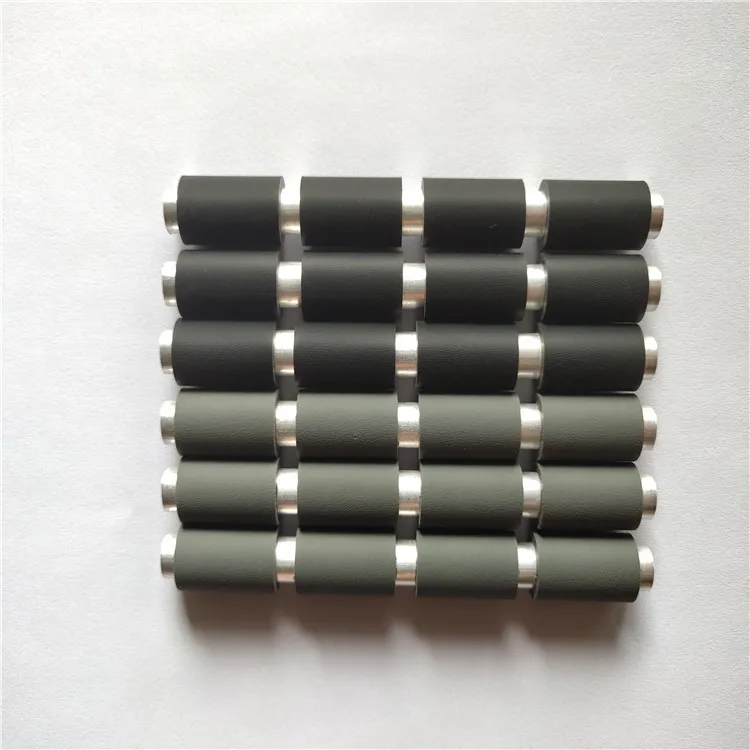 Customized OEM POS machine High Precision SUS 303 shaft Coated Silicone Roller Rubber Platen