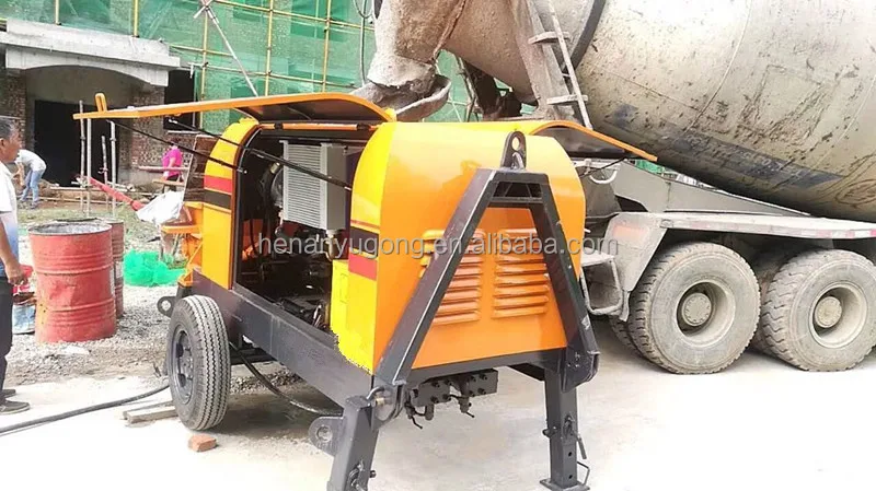 Discount portable concrete mixer and pumping machine
