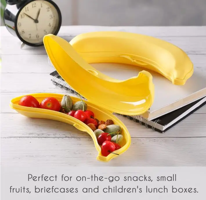 Banana Keeper BPA-Free Outdoor Travel Case Banana Protector Cute Carrier Storage Box Container