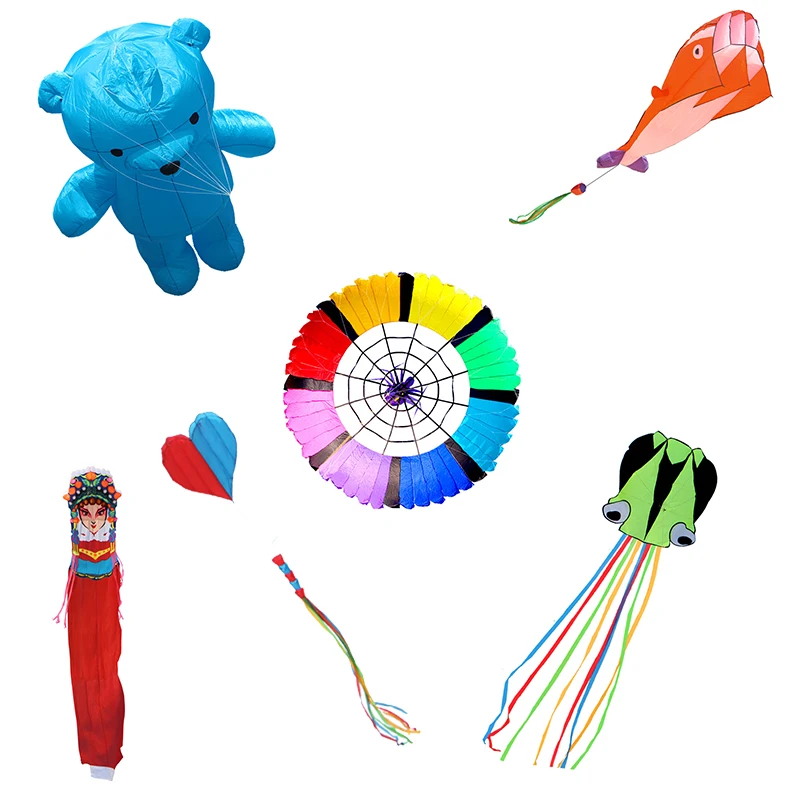 Прямая продажа с фабрики, детские пляжные игрушки для улицы Северной Вэйфан Кайт anima выполненный на заказ воздушные листовые змеи