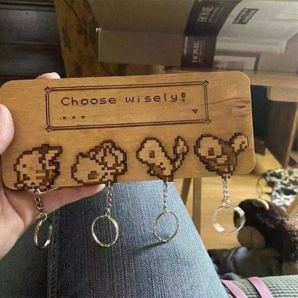 Keys 4 Hook Storage Rack Hanger Room Hanging Gifts Key Holder Home Organizer