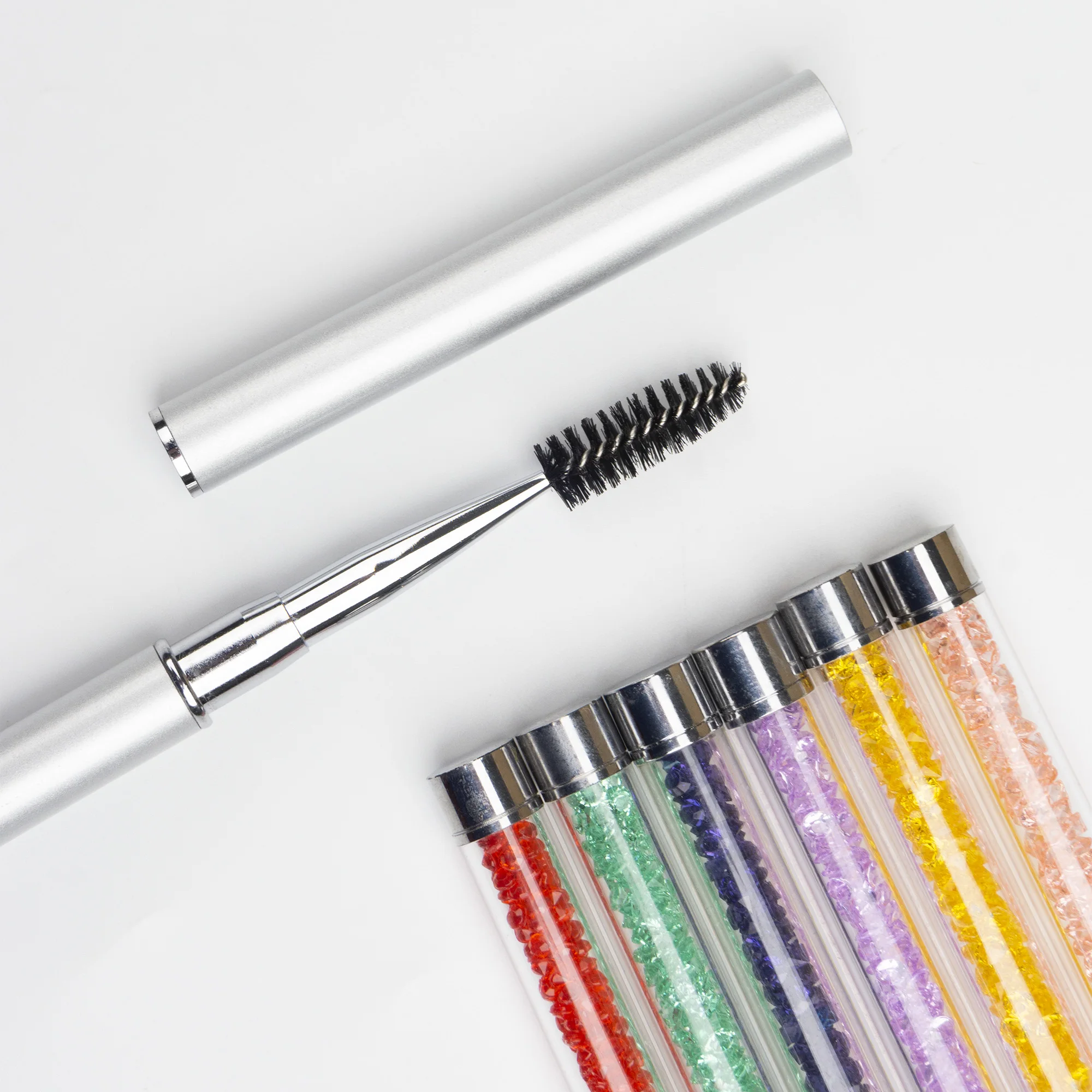 Comelylash Disposable Makeup Mini Brushes Eyelash Extension Applicator Eyebrow Silicone brushes Lash Separating Tools Mascara Wands