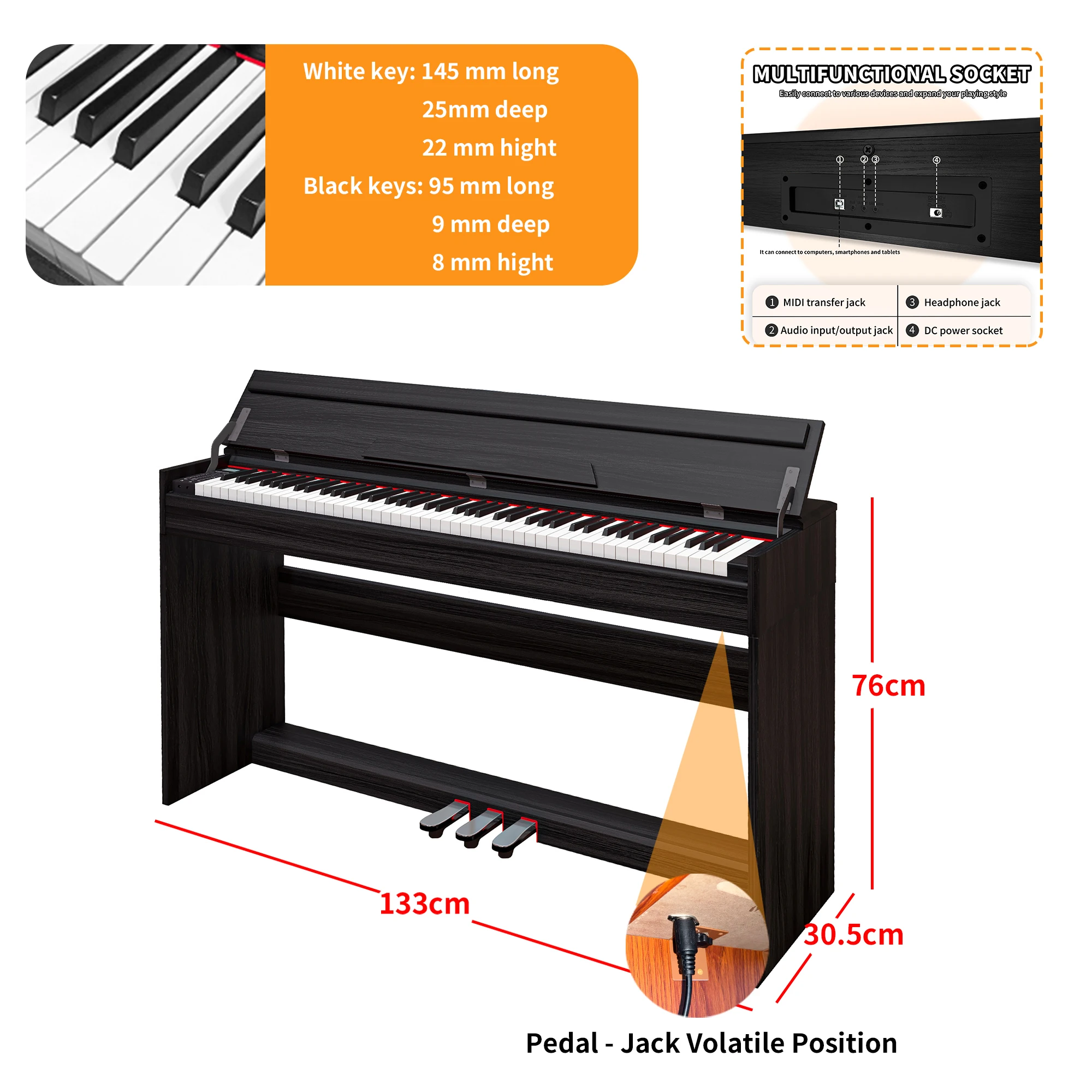 LeGemCharr price grand pianos keyboard digital piano 88 keys pedals piano keyboard 88 keys digital