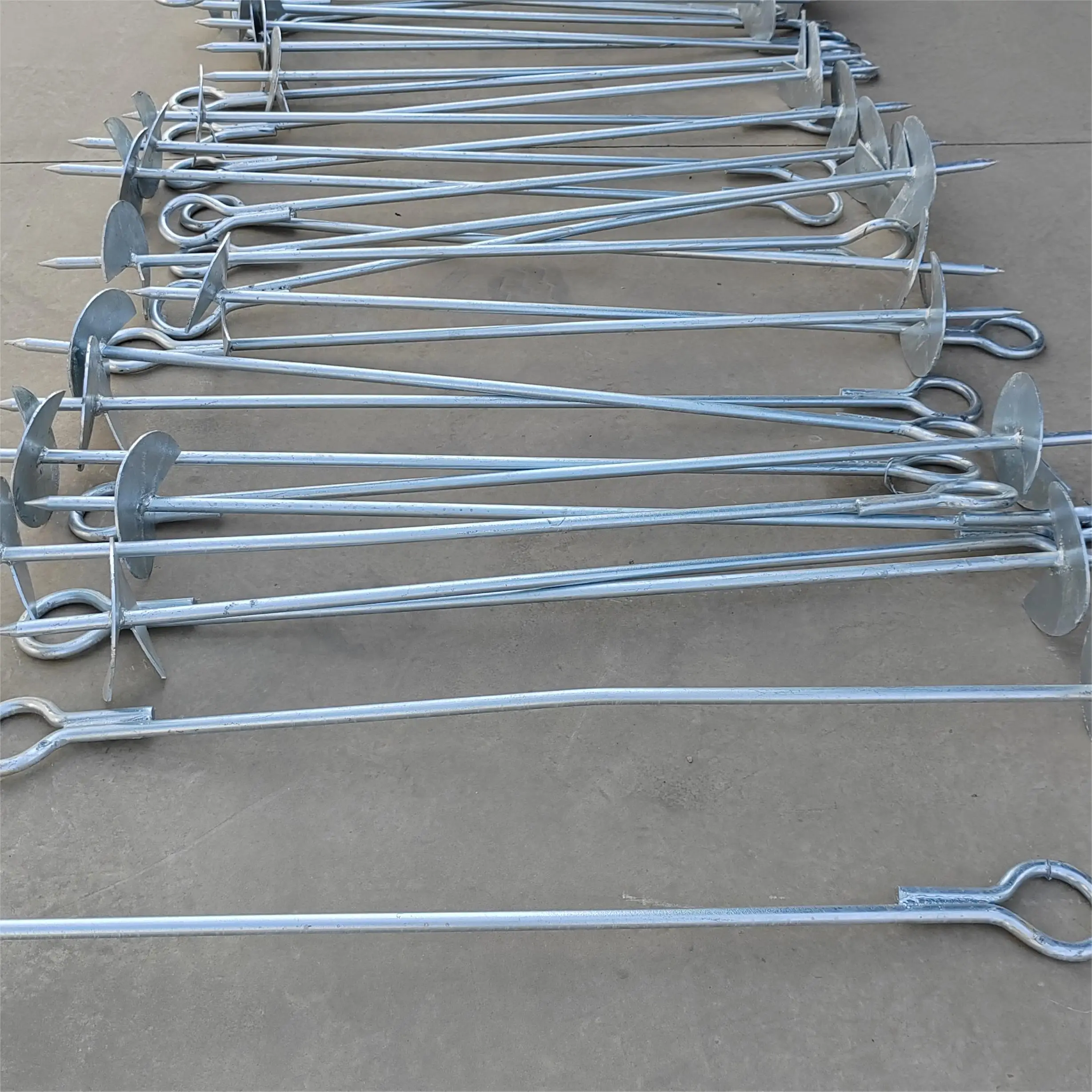 Seafood farm tool auger anchor long 1.5m weight 5kg