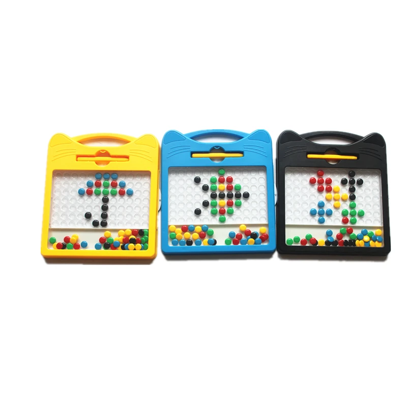 Wholesale Baby Kids Learning Educational Drawing Toys Colorful Chocolate Beads Magpad Drawing Board Magpad