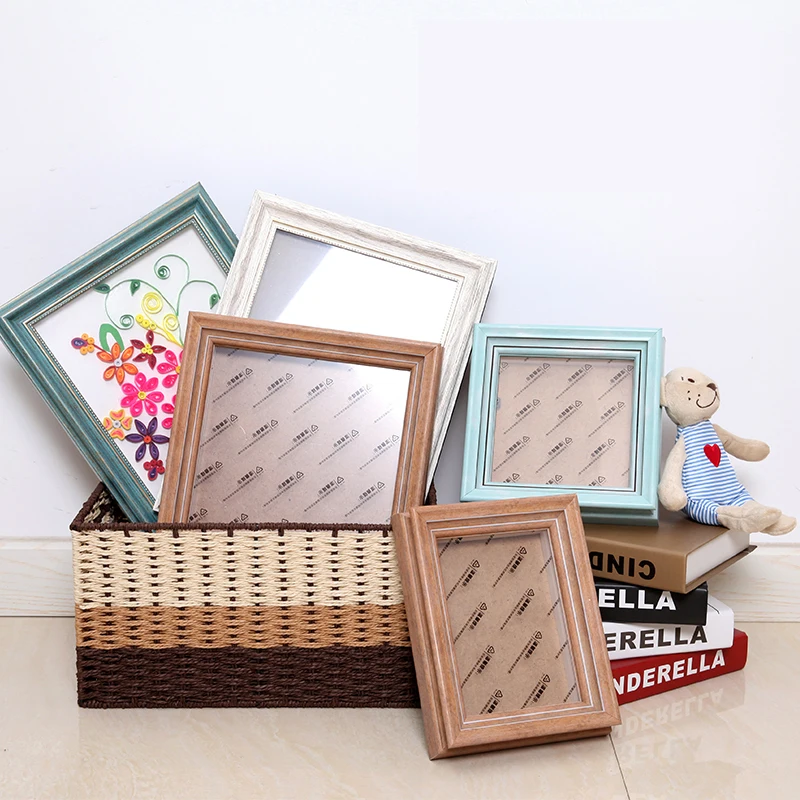 Wholesale poster frames Display photos DIY wall hanging shadow box frame hollow 1.8cm photo frames