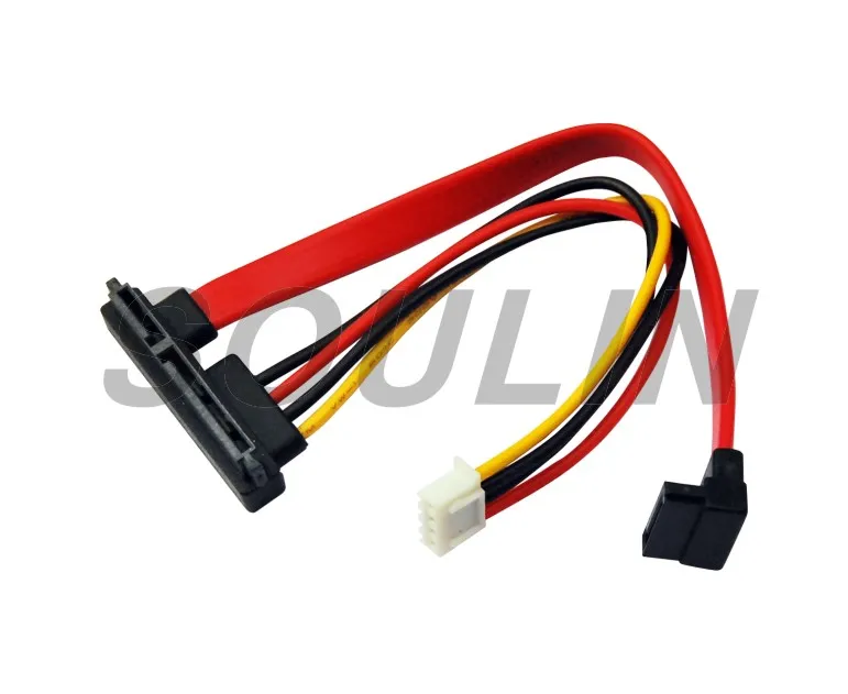 Адаптер питания кабель 15 Pin SATA мужчина к двойной 4 Pin IDE HDD женский