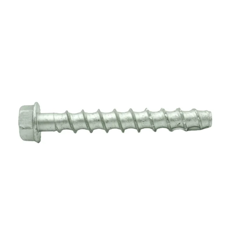 JM Brand Concrete Screws Low Carbon Steel Zinc Plated Respert Coating In Stock