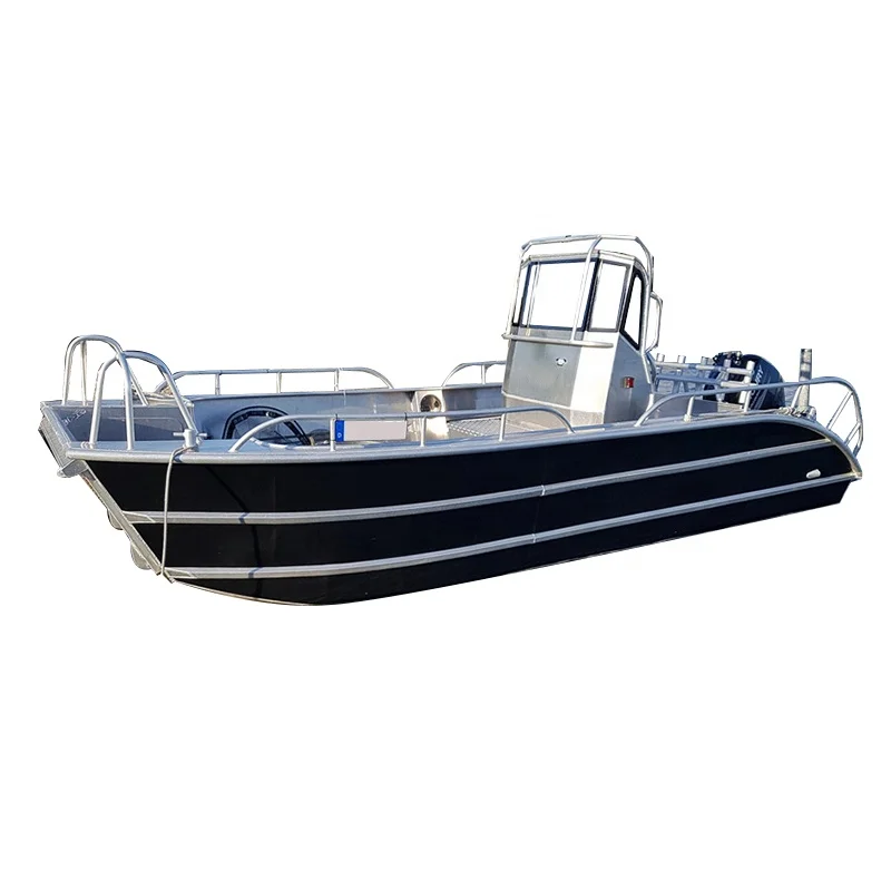 7.8m welded aluminum Cargo transportation work boat Strong power landing craft
