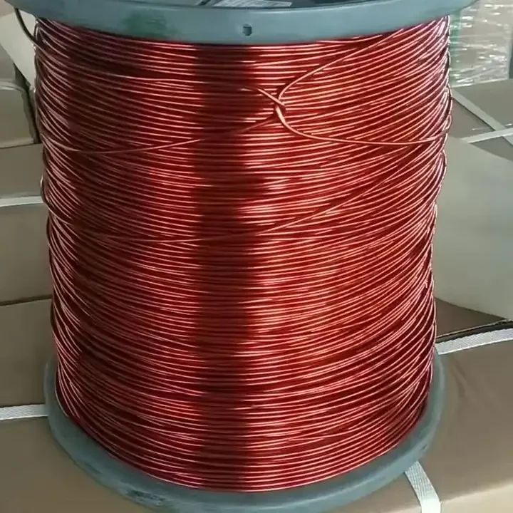 High Temperature 2mm 3mm 4.2mm 5mm Enameled Copper wire High Quality Class H Insulated Coiled copper wire enamel for motors