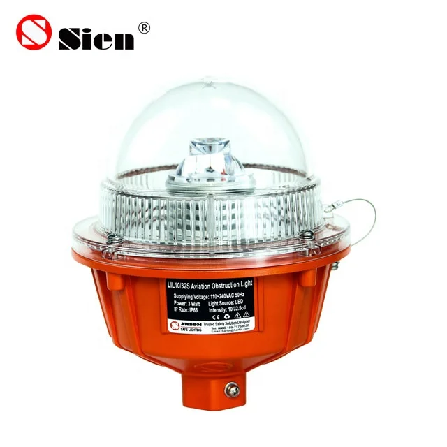 Faa L864 Led High-intensity Type A Obstacle Light Building aviation light for telecom tower White obstruction light