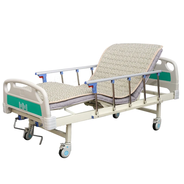 
Medical Bed Manufacture Two Cranks Function Manual Hospital Bed Patient Bed For Sale 