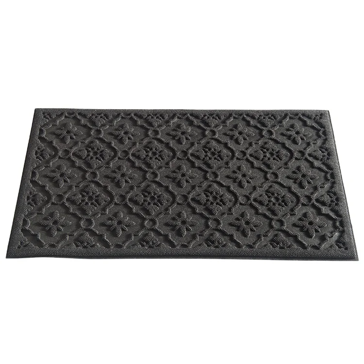 Household Entrance Pvc Rubber Front Door Mat Dirt Trapper Custom Door Mats For Home