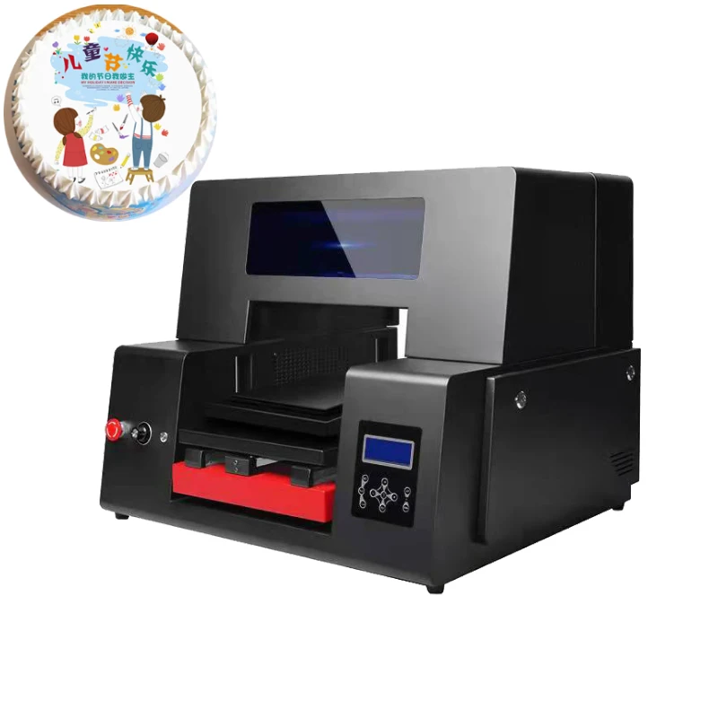 Цветной Настольный пищевой принтер формата A4 машина для печати изображений на тортах и шоколадах съедобный печатная