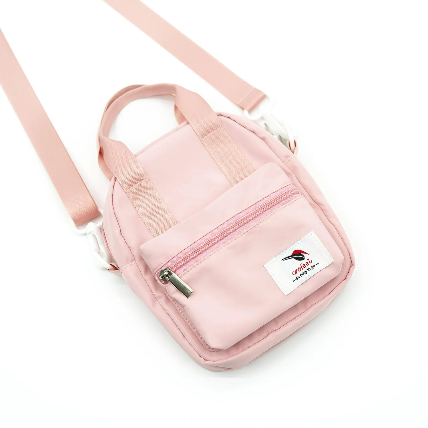 Custom cute classic design girls side bag pink teens small daily cross body shoulder bag for young teenagers