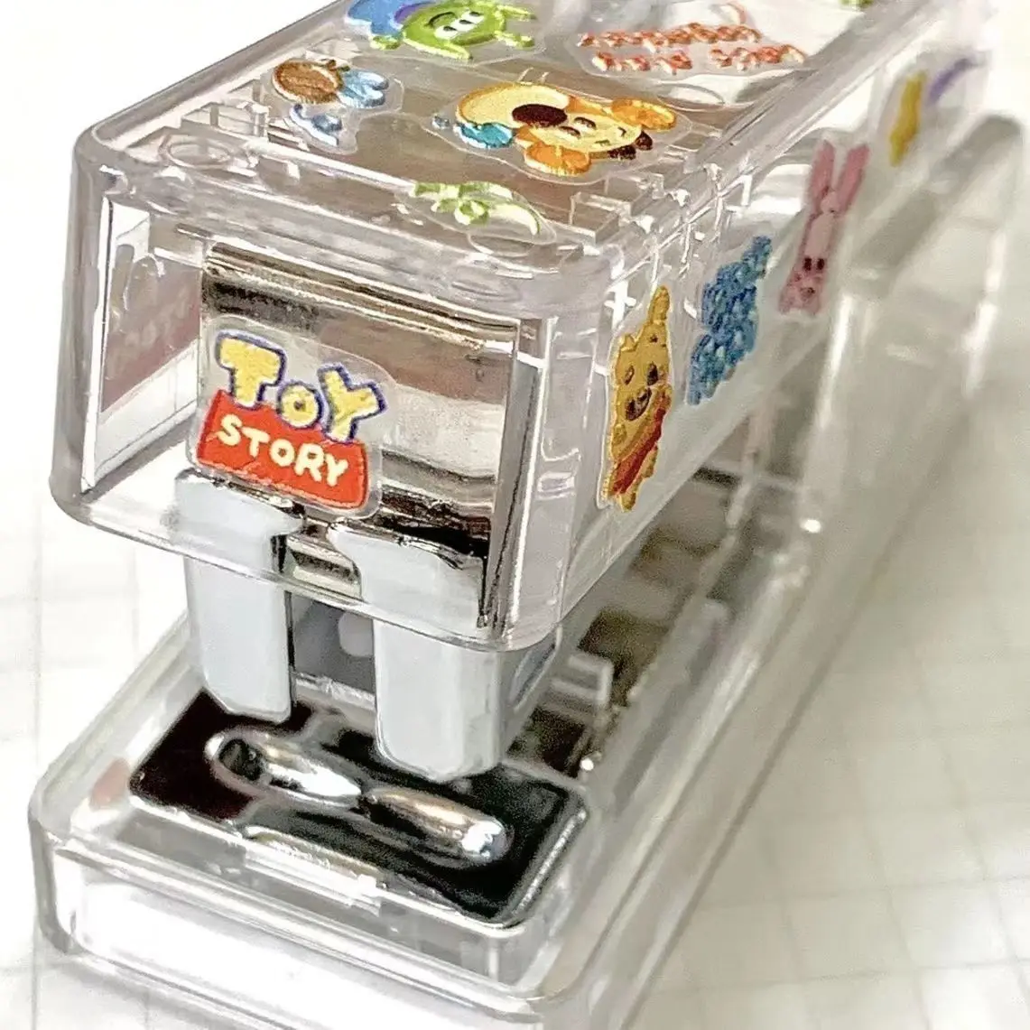 Student stationery Instagram style transparent stapler minimalist printless style medium-sized stapler