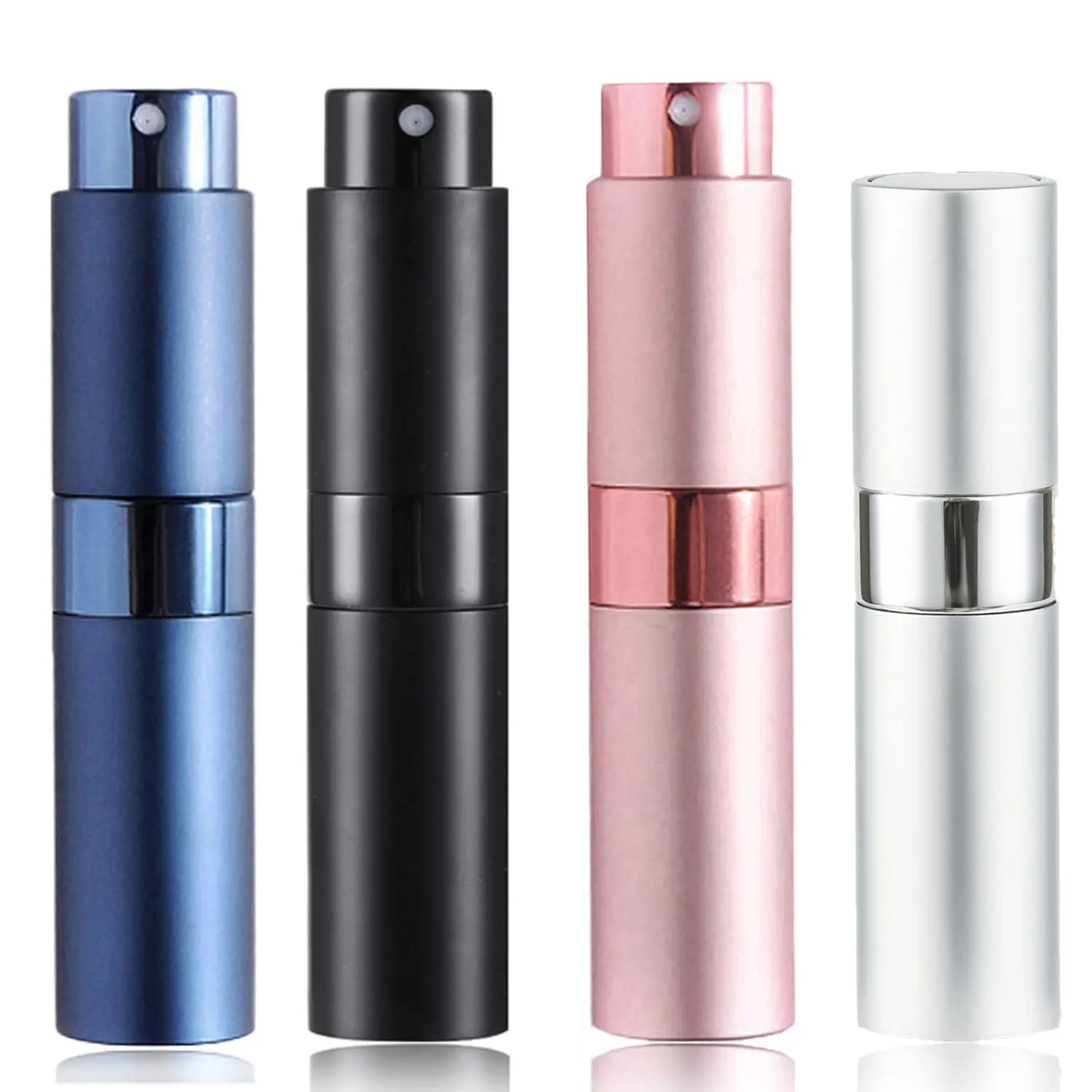 Travel Pocket Sized Bottles Mini 5ml 8ml 10ml 15ml 20ml Plastic Twist Up Refillable Aluminum Perfume Atomizer For Sale