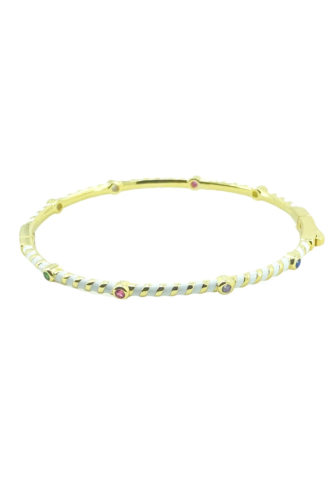  High Quality Colorful Rainbow Cubic Zirconia CZ Bracelet Cuff Bangle Jewelry for Women 2021