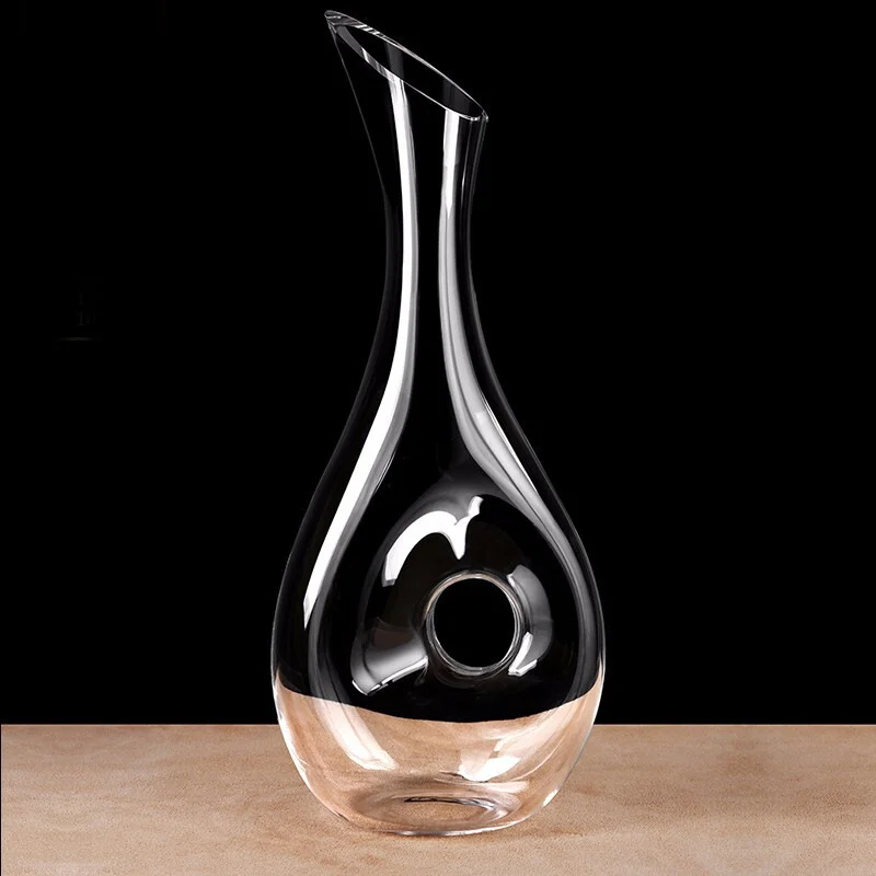 2021 Popular New Design High Quality Classic Elegant Transparent Glass Wine Decanter