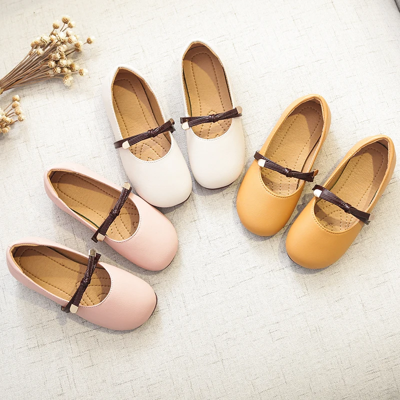Детская школьная повседневная обувь из коровьей спилковой кожи на мягкой подошве для девочек
