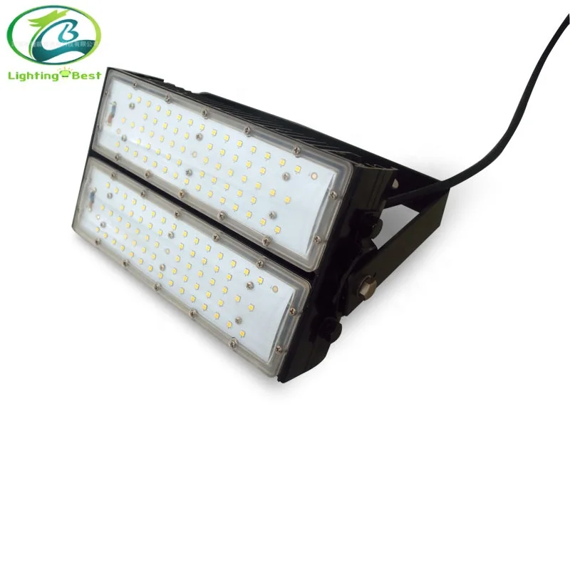 
100 Вт двухрядный черный модуль, туннельное освещение, рекламная вывеска, светодиодный прожектор 